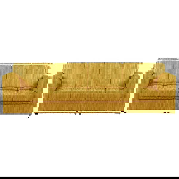 Furnishings For Less Luxor Cord Long Fabric 4 Seater - Full Back