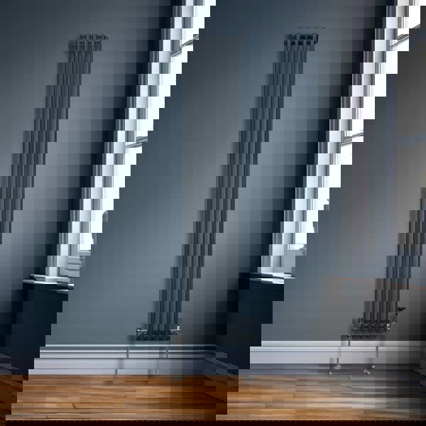 Monstershop Traditional 2 Column Radiator - 1800 x 292mm - Anthracite Grey