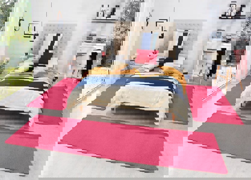 The Rugs Stylish Uni Colour 3-in-1 Rug Set - Quality Comfort