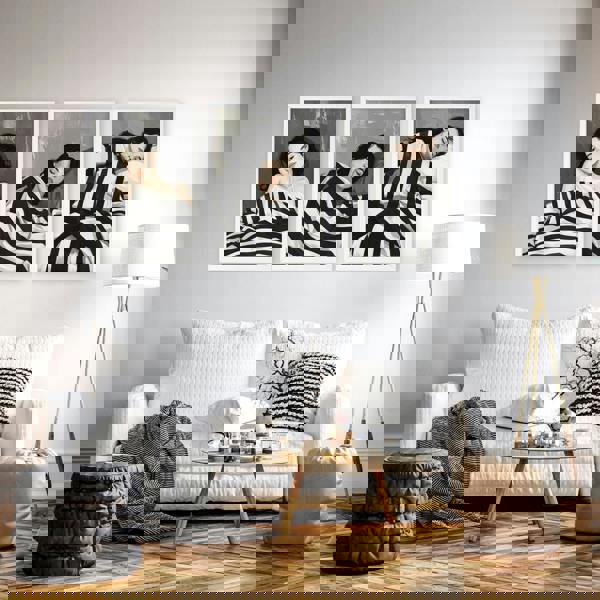 Extra Large Wall Art For Living Room | Set of 3 Boho Women Wall art Prints