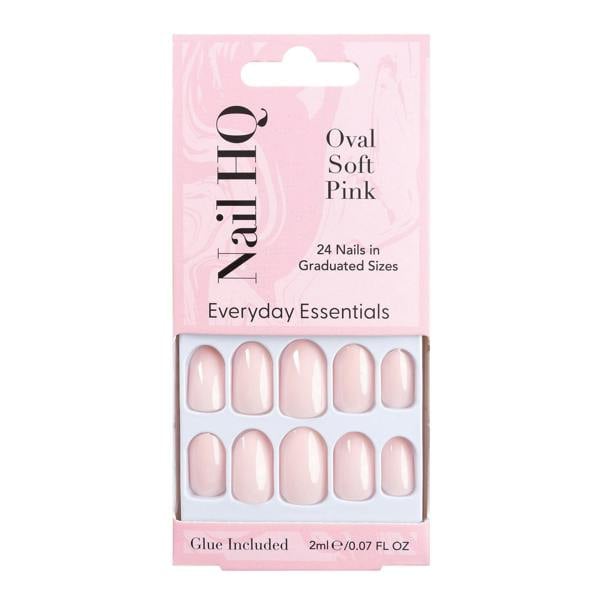 Nail HQ Oval Soft Pink Nails (24 Pieces)
