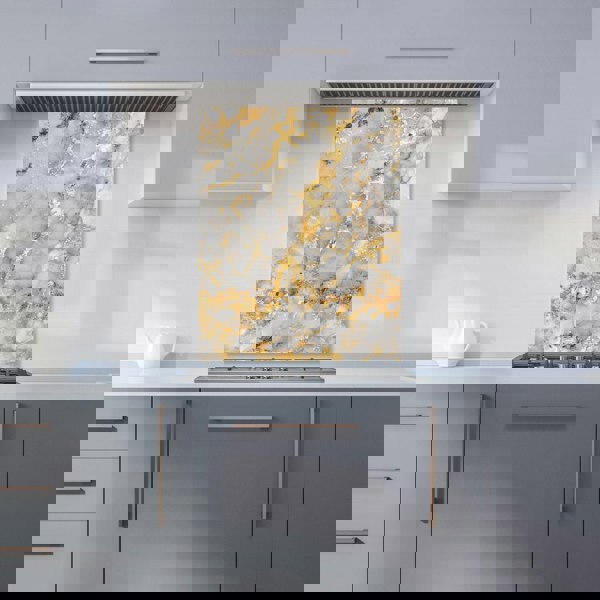 Warren Reed - Designer Gold Quartz Effect Kitchen Splashback