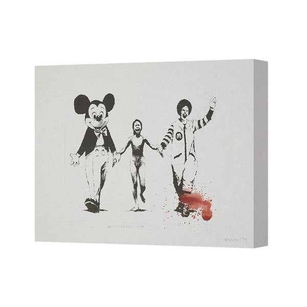 Benjamin Tate Design Iconic Pop Art Canvas Wall Art Mickey Mouse And Michael Jackson