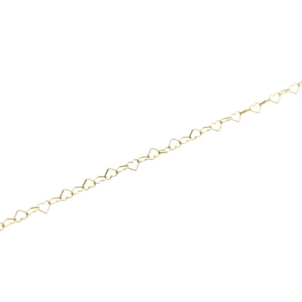 Spero London Love Heart Sterling Silver Chain Bracelet