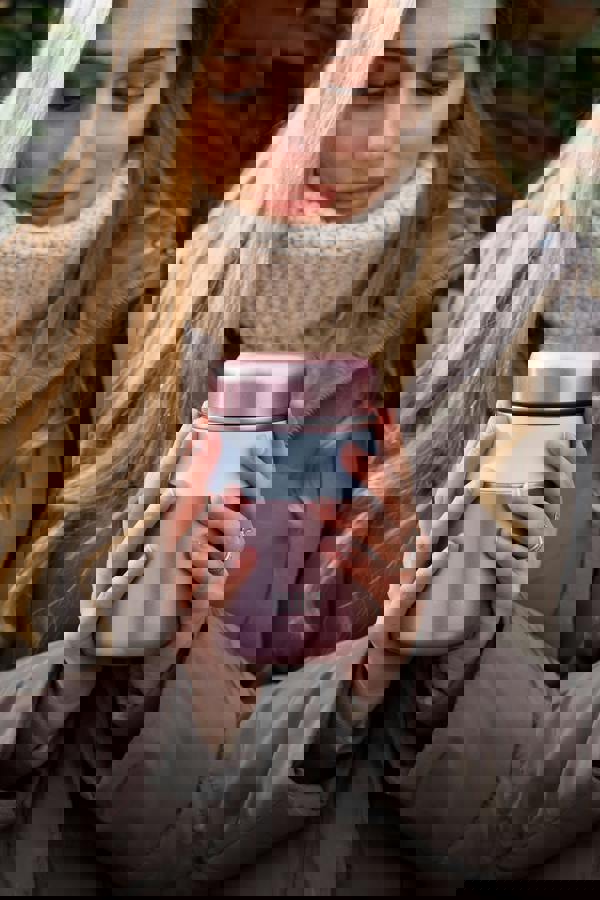 Built New York BUILT Tiempo Insulated Food Flask, 490ml, Rose Pink