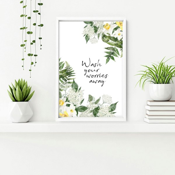 Small pictures for bathroom | set of 2 wall art prints