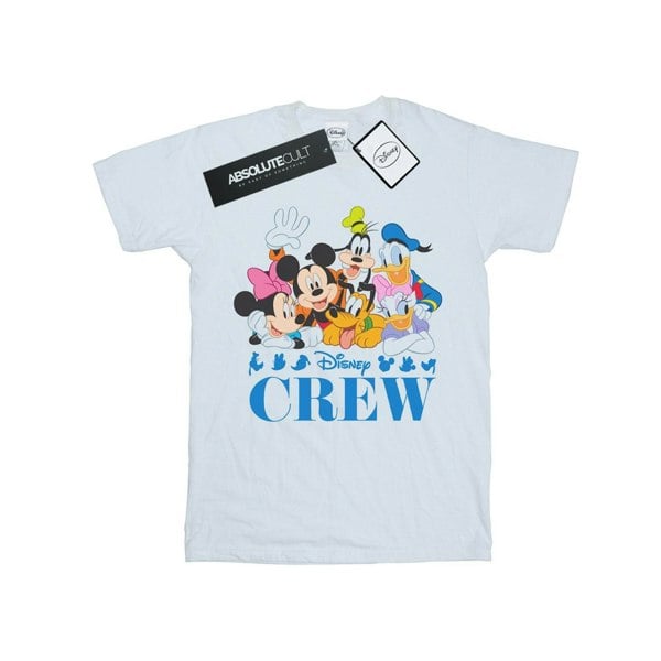 Disney Girls Mickey Mouse Disney Friends Cotton T-Shirt - White