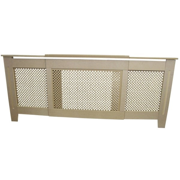 Monstershop Adjustable Radiator Cover MDF - Unfinished (1400mm - 1920mm)