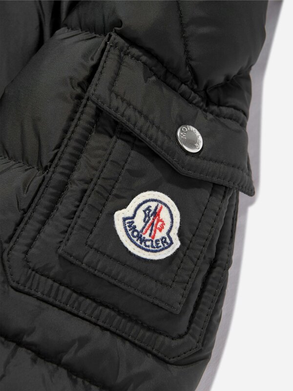 Moncler Enfant Boys Down Padded New Byronf Jacket in Black
