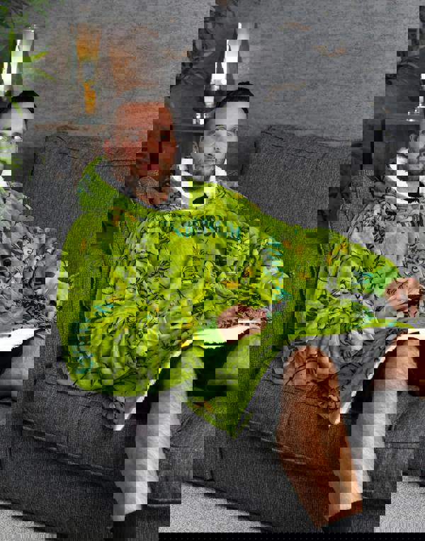 The Grinch Unisex Green All Over Print Blanket Hoodie [dis] [dis]