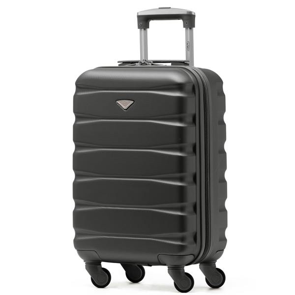 Flight Knight 55x35x20cm Cabin Carry Bag Hard Shell Suitcase 100+ Airline Approved
