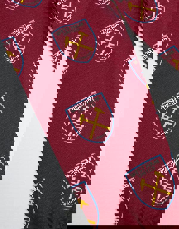 West Ham United Boys Red Logo Short Sleeve Long Leg Pyjama Set