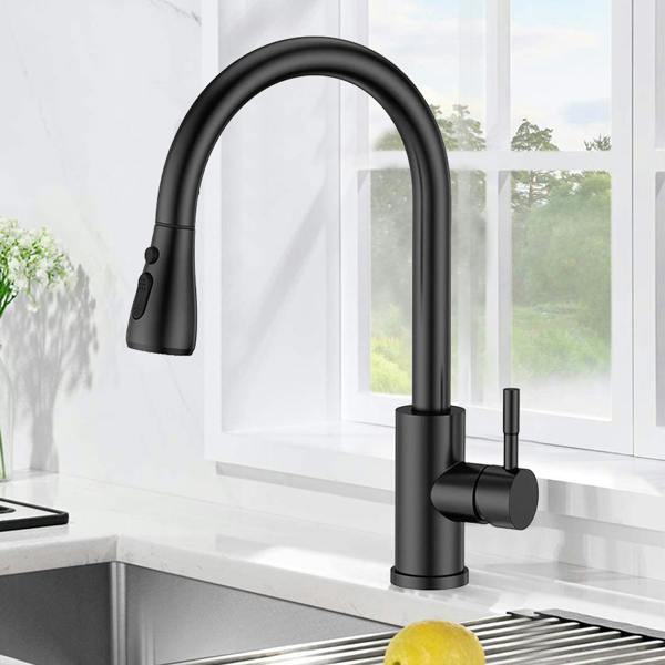 Havendro 360° Swivel Pull Out Kitchen Sink Mixer Tap Modern Single Lever Mono Tap