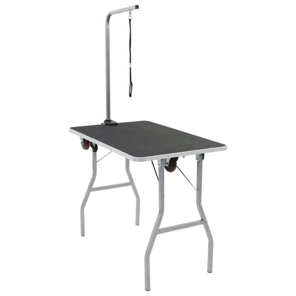 Berkfield Portable Dog Grooming Table with Castors