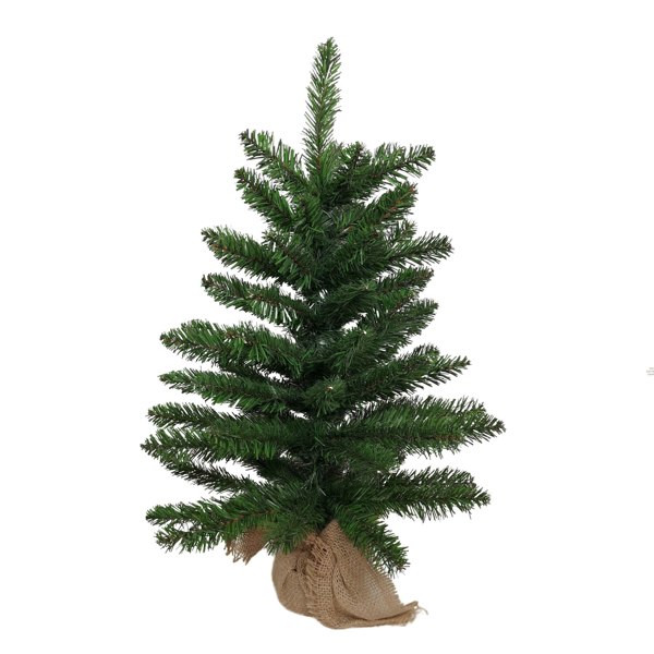 Samuel Alexander 60cm Mini Richmond Christmas Tree in a Burlap Base with 72 Tips