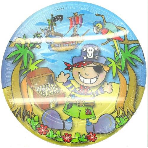 Amscan Pirates 8 x Party Paper Plates 23cm