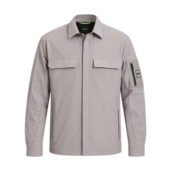 BOSS Tour Overshirt Open Grey