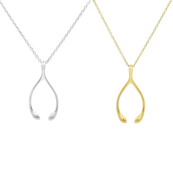 Reeves & Reeves Large Wishbone Necklace