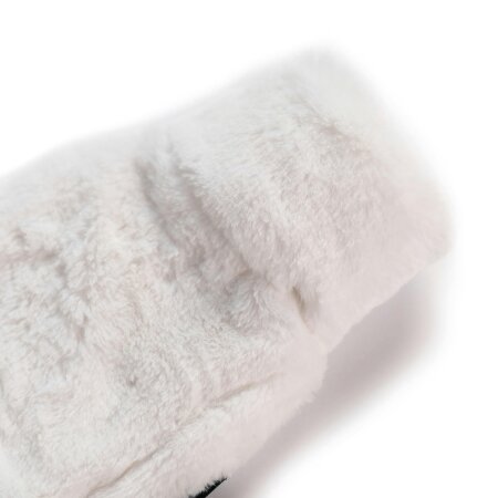 CosyPanda Mini Silky Soft White Faux Fur Hot Water Bottle