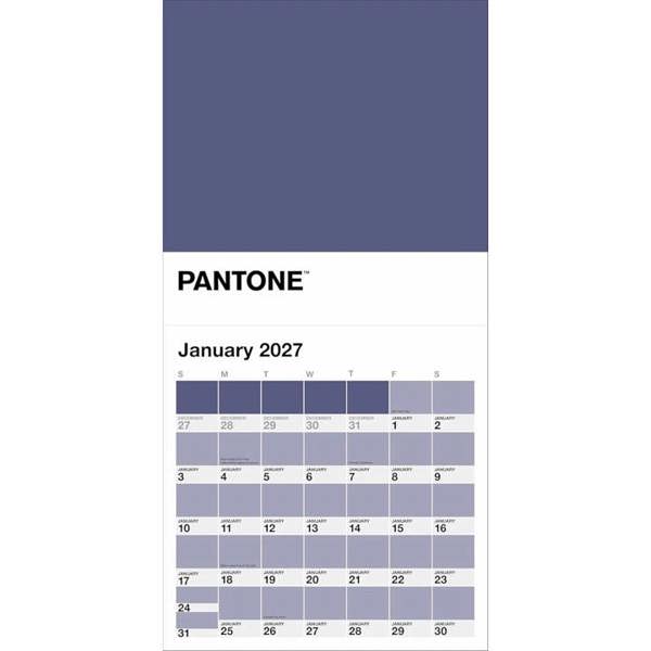Pantone Calendar 2027, Wall Calendars, Month To View, Art, Gift