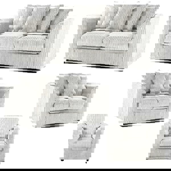 Furnishings For Less Luxor Full Jumbo Cord 3 Piece Suite - Scatter Back