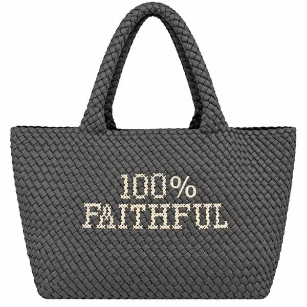 Lilly Loves 100% Faithful Embroidered Bag 