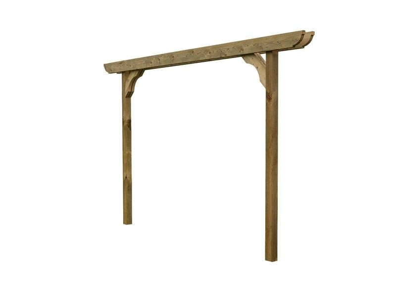 Arbor Garden Solutions Screen Double Beam Pergola, Plant Climbing Arbour - Corbel Sculpted Brace