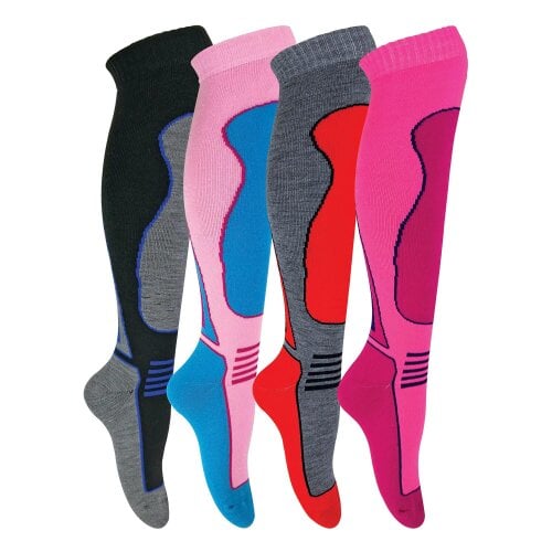 Sock Snob 12 Pack Mens Ladies Knee High Wool Ski Socks 2.0 TOG Full Cushion Socks