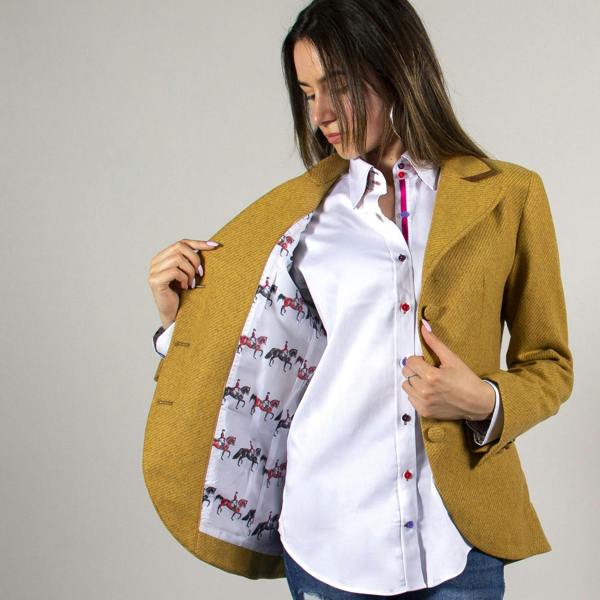ARIZONA WOOL WOMENS JACKET - Premium Men's Patterned Shirt by Claudio Lugli | Bold Design, Tailored Fit, Best Printed Shirts