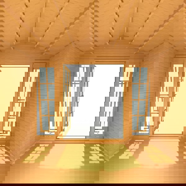 Shire 12x10 Epping log cabin 28mm Cladding - Best Shed