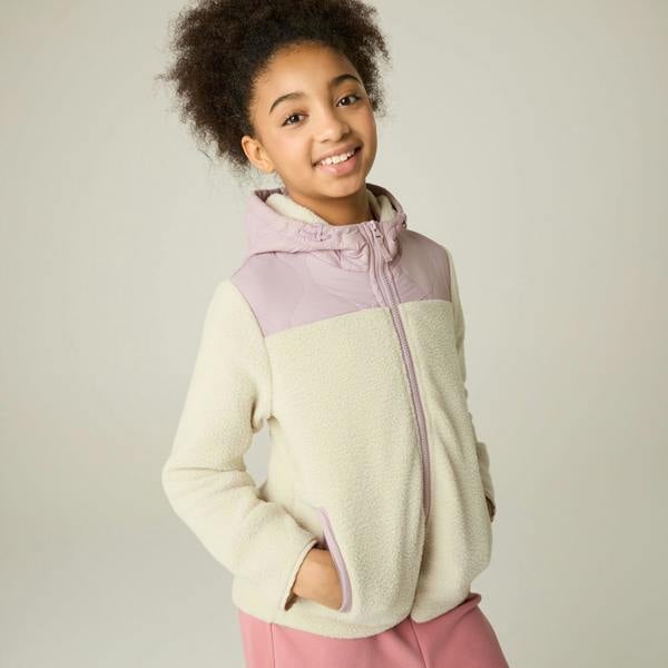 Regatta Childrens/Kids Myla Hybrid Jacket - Powder Lilac/Light Vanilla - 