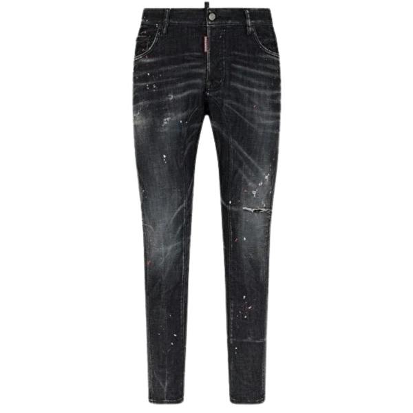 DSQUARED2 Cool Guy Jean Destroyed Paint Splash Wash Black Jeans W34