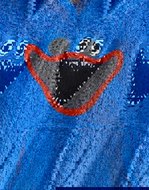 Poppy's Playtime Boys Blue Character Embroidery Blanket Hoodie (One Size)