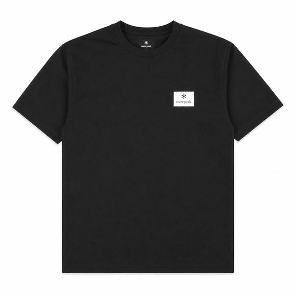Snow Peak Square Logo T-Shirt Black