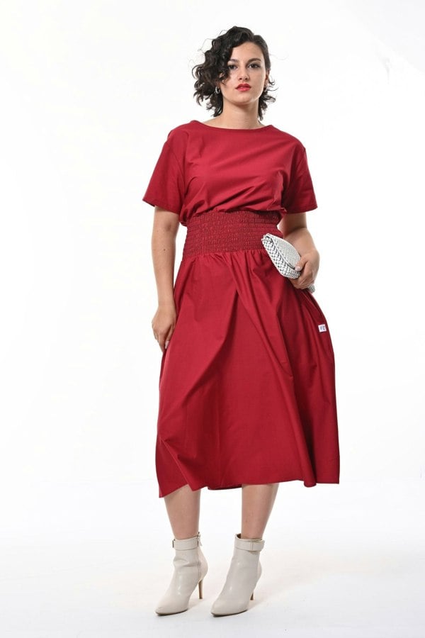 Frock Tales Orchis Dress In Wine