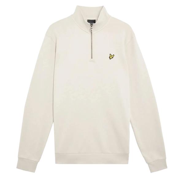 Lyle & Scott Cotton Loopback 1/4 Zip Sweatshirt Cove