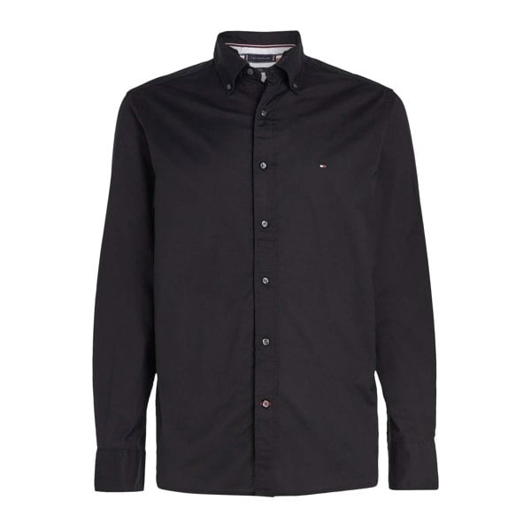 Tommy Hilfiger Mens Core Flex Poplin Shirt - Black
