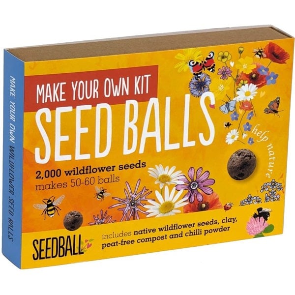 SEEDBALL Make Your Own Bee & Butterfly Friendly Wildflower Seed Balls Kit