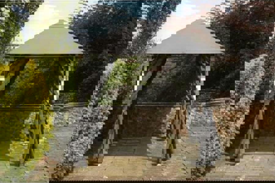 Vintage Gazebo Canopy Grey The Garden Furniture Shop