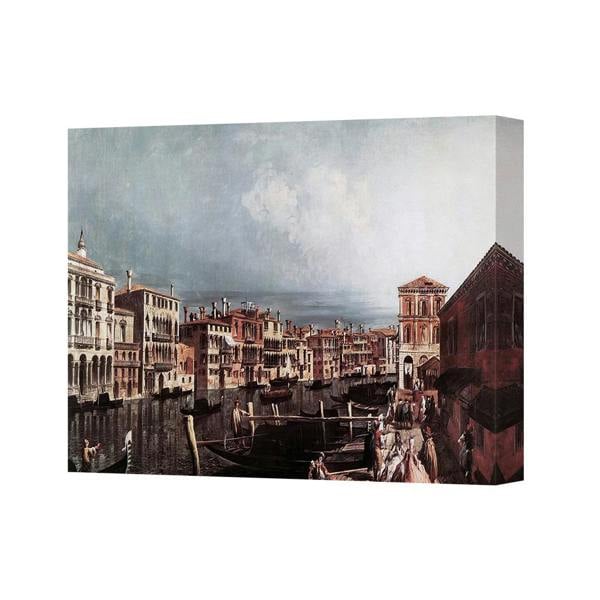 Benjamin Tate Design Venice Grand Canal Scene Canvas Wall Art Print 3631