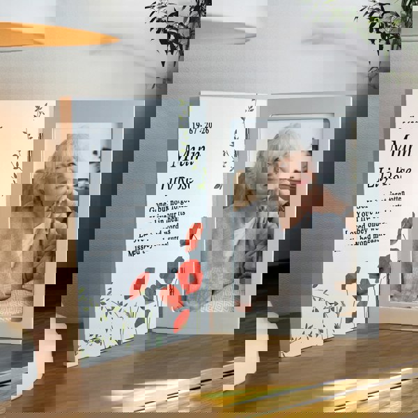 Personalised Memento Company Personalised Memorial Wooden Hinged 6x4 Photo Frame