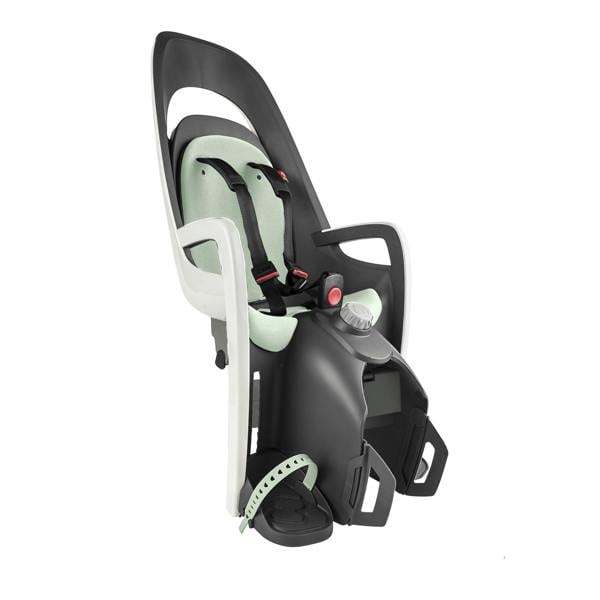 Hamax Caress Child Bike Seat Pannier Rack Version - White/Mint