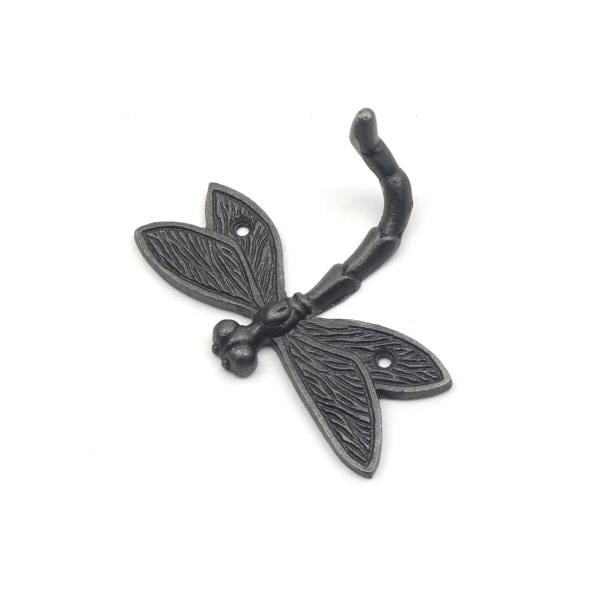 Cast Iron Dragonfly Coat Hook - 110mm x 80mm
