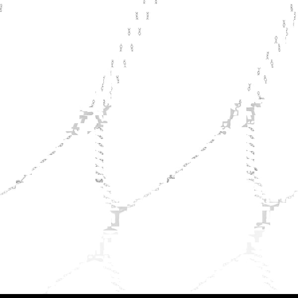 Say It With Gemini Necklace with CZ Stones - Silver Plated