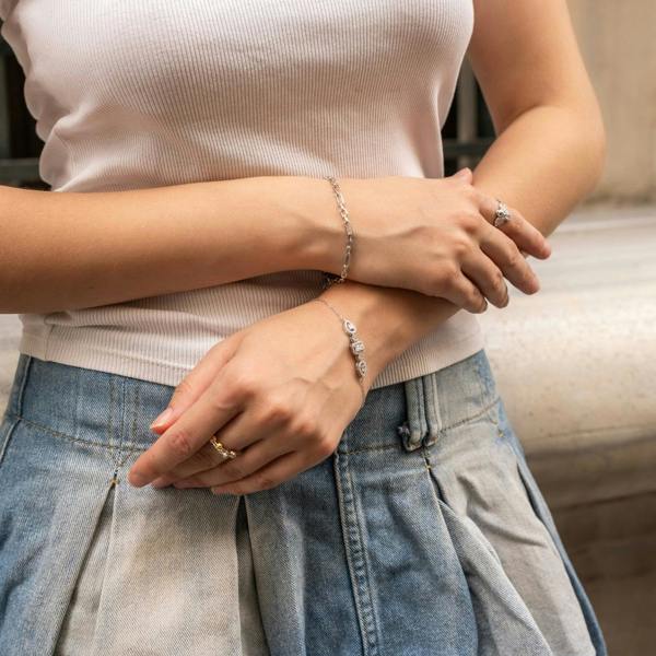 Spero London Sterling Silver Link Chain Bracelet