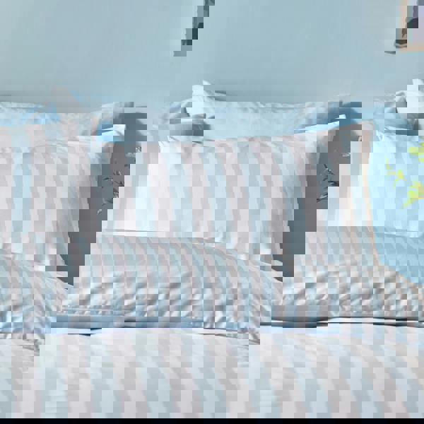 Sassy B Stripe Tease Reversible Duvet Cover Set Blue