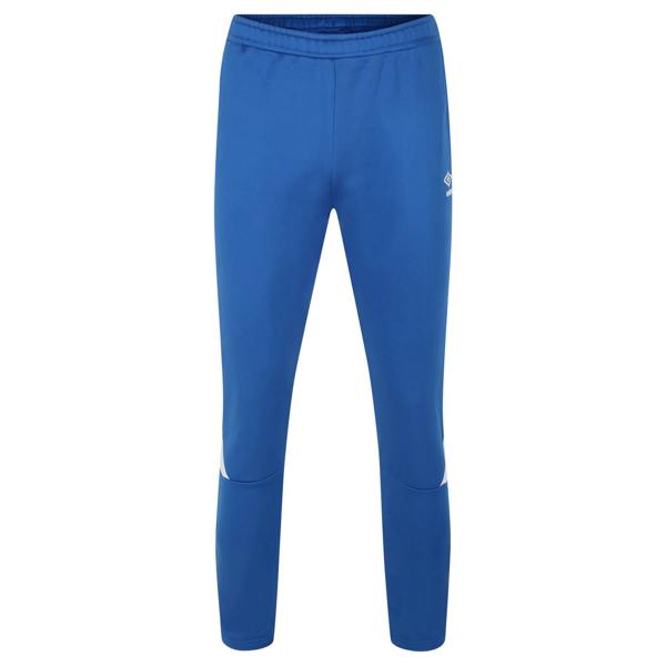 Umbro Mens Total Tapered Training Jogging Bottoms - Royal Blue/White