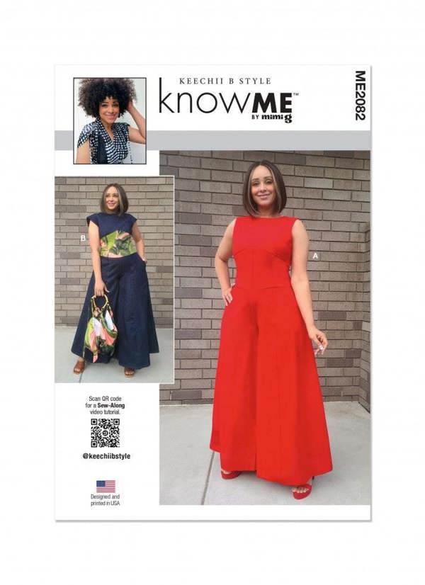 Know Me Sewing Pattern 2082, Jumpsuits for Women, AA (10-12-14-16-18) - Intermediate