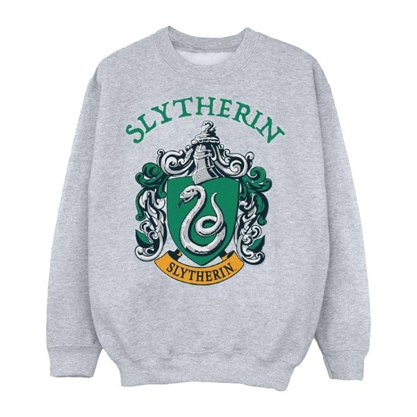 Harry Potter Boys Slytherin Crest Sweatshirt - Sports Grey