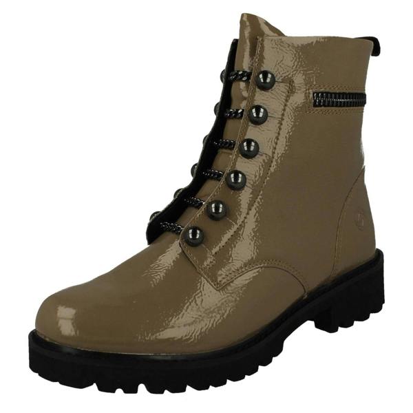 Remonte Ladies Remonte Military Style Ankle Boots D8670